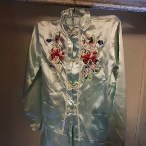 Vintage Child's Satin Pajamas